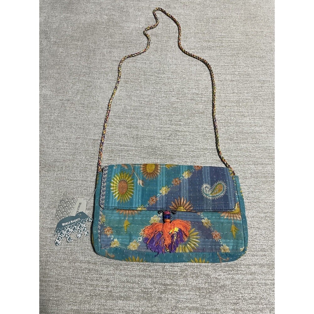 Kantha Pouch Purse Hand Crafted Colorful